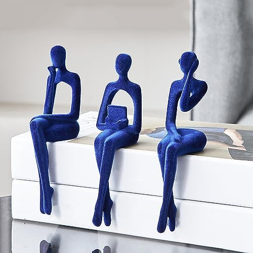 3 Pcs Thinker Statue Modern Home Decor, …