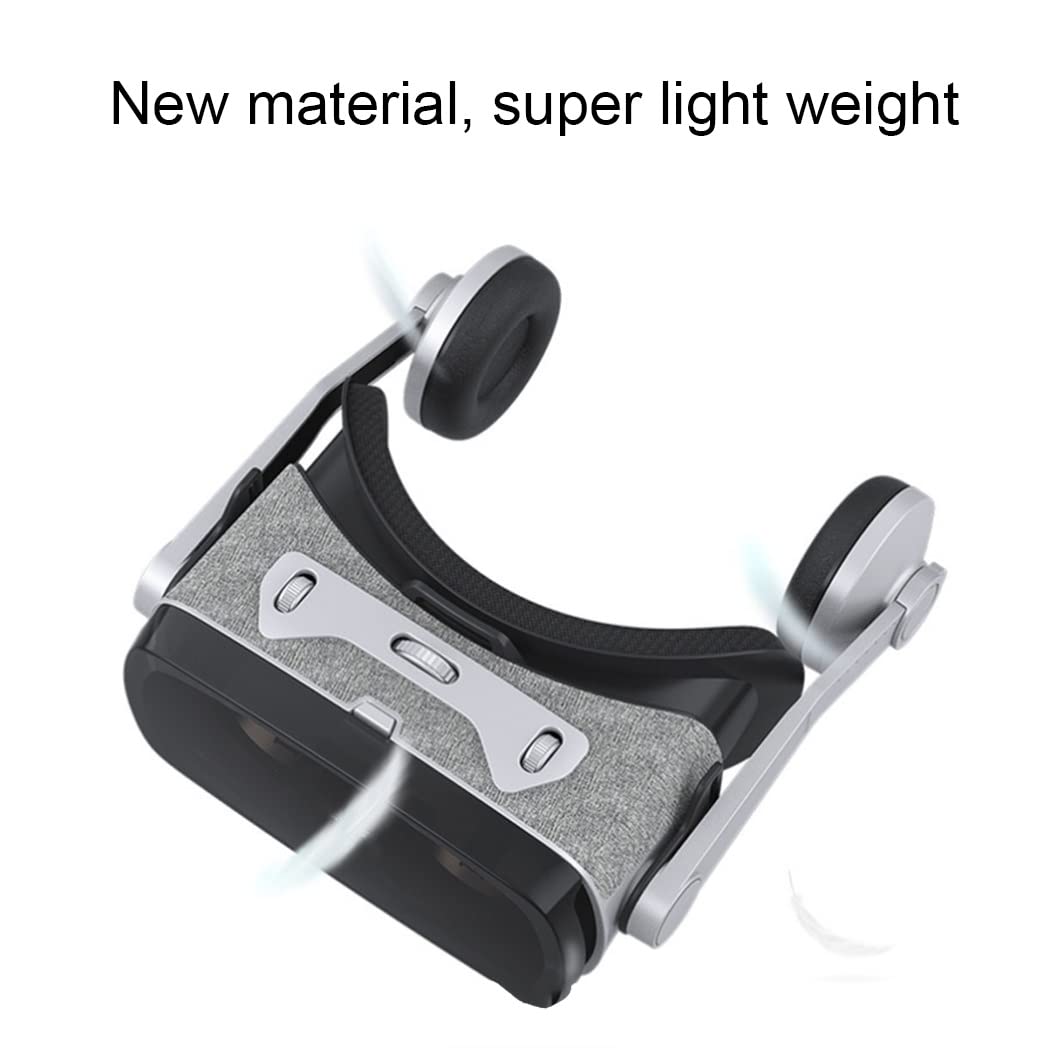 Occhiali VR, Visore Realtà Virtuale, Cuffie 3D VR Compatibile con Tutti Gli, Lente Regolabile per Film e Giochi 3D, per iPhone 13 Pro Max/13 Pro/13/12/11, per Samsung Galaxy S21, Huawei, Xiaomi