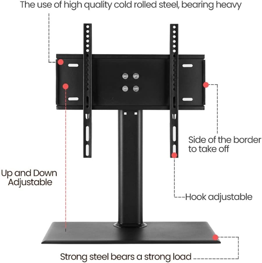 LED Screen TV-Stand Bracket Universal Desk Monitor Base Stand for 26-55'' TV Support