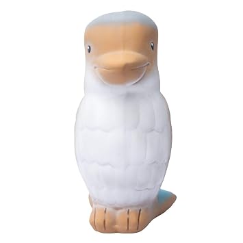 Kookaburra Baby Teether, Rattle & Bath Toy 4.7 in Australian Animal | GOLS-Certified Natural Rubber, Hand-Painted, Non-Toxic, BPA-Free | Safe Sensory Toy for Newborns & Infants (0+ Months)