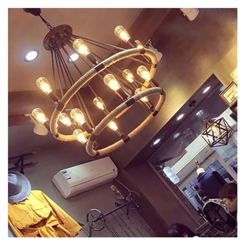 Pendent lights corde style île industrielle pour plafond rétro vintage - 7