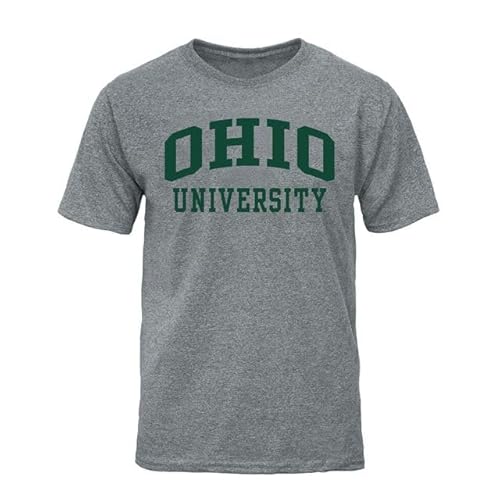 Barnesmith Ohio University Bobcats Short-Sleeve T-Shirt, Classic, Charcoal Grey, X-Large