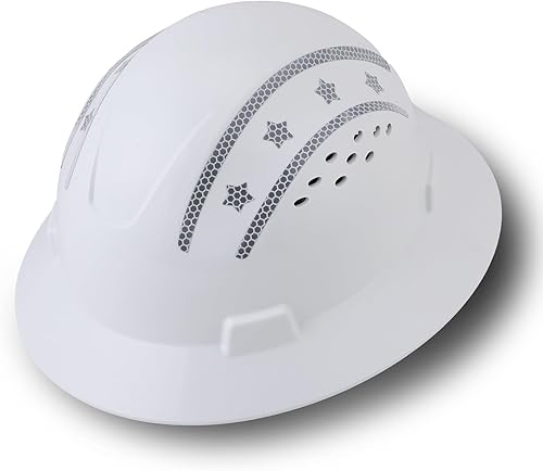 Casco de seguridad de ala completa, ventilado, color negro, aprobado por la OSHA de UNINOVA ANSI Z89.1, cascos de construcción, para hombres,