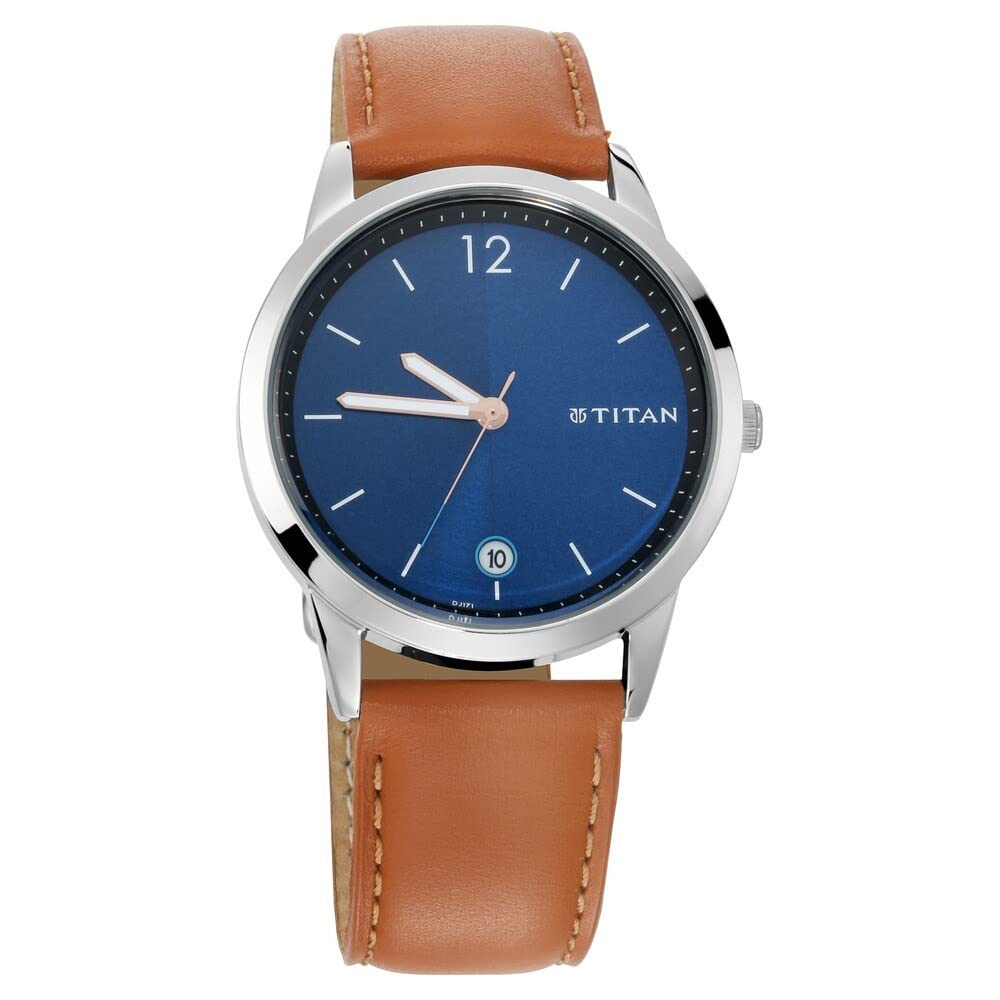 Titan Men Leather Neo Analog Blue Dial Watch-Nn1806Sl02/Np1806Sl02, Band Color-Brown (B07PY6GWRB) Amazon Price History, Amazon Price Tracker