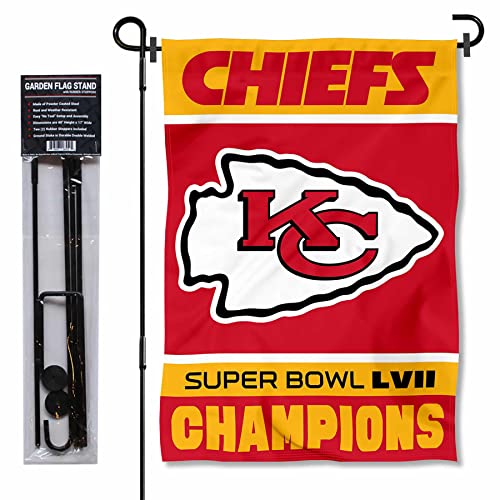 Drapeau jardin Kansas City Chiefs Super Bowl LVII résistant vent avec mât