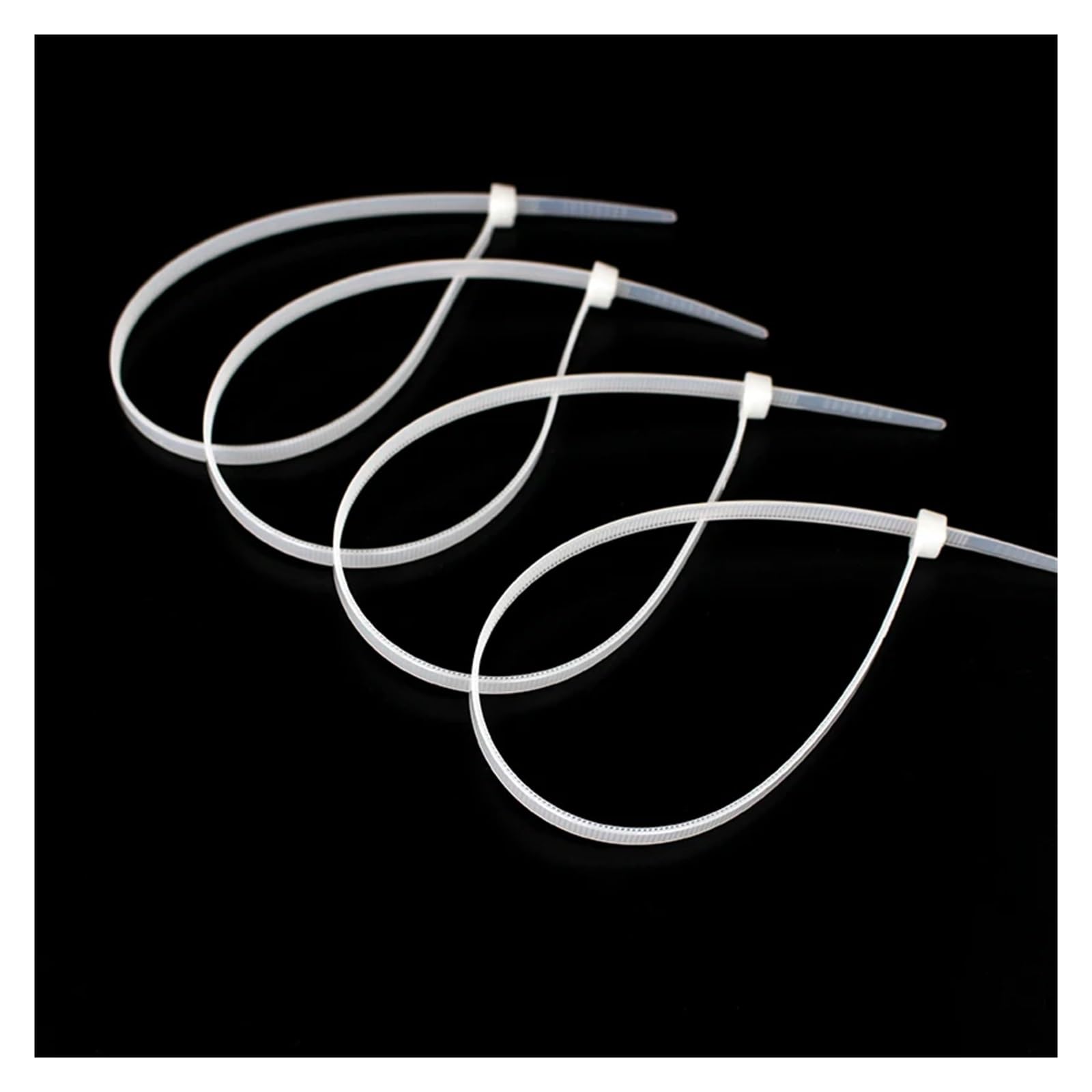 Fascette per Cavi Fascetta stringicavo autobloccante in plastica, in Nylon, Bianca, Organizer for Fissare Cavi, Fascette stringicavo(3.5x300mm(White))