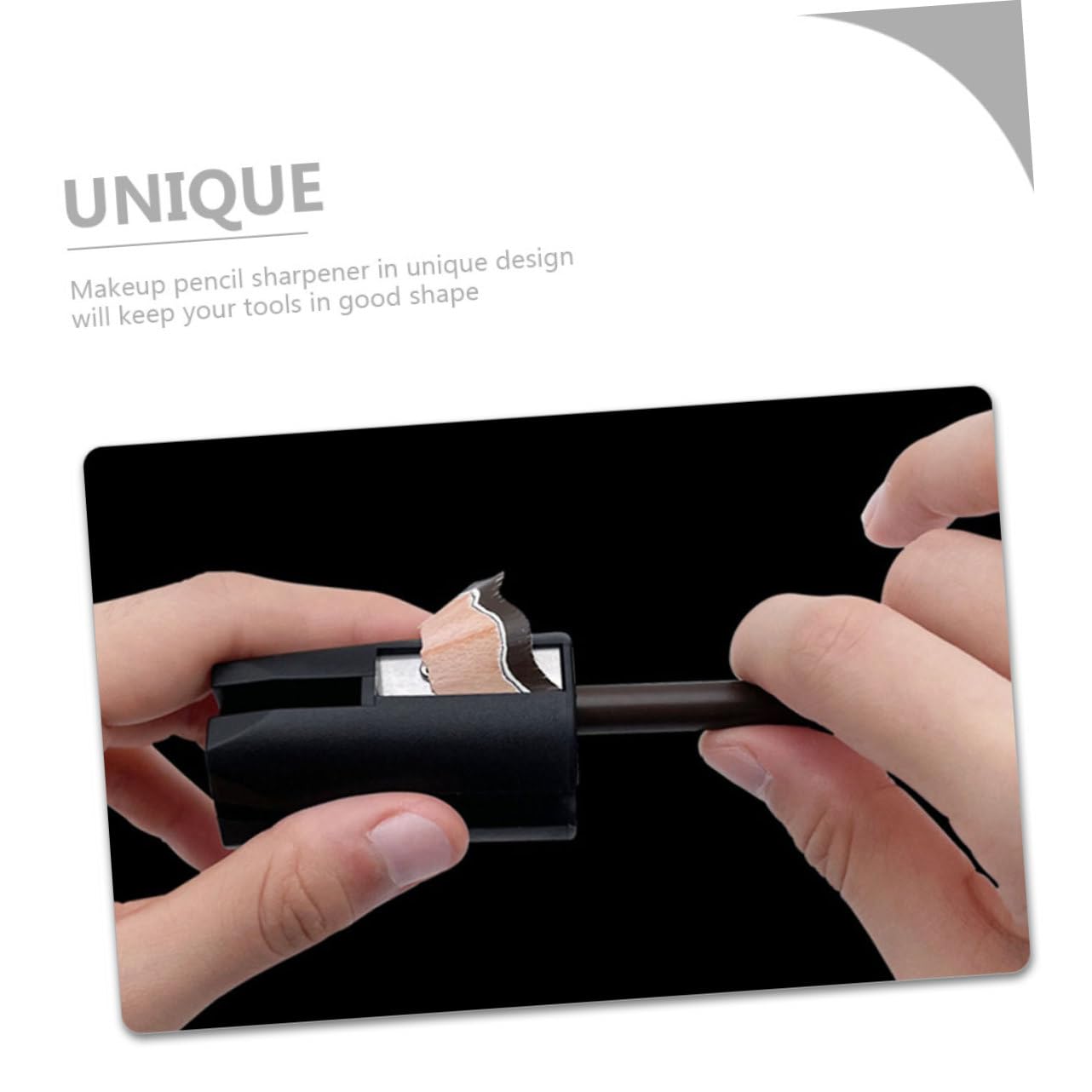 Ipetboom 2pezzi Temperamatite Per Matite Per Sopracciglia Strumento Di Affilatura Cosmetico Per Donna Leggero e Pratico Per Trucco e Viaggi Design Unico e Materiale Resistente
