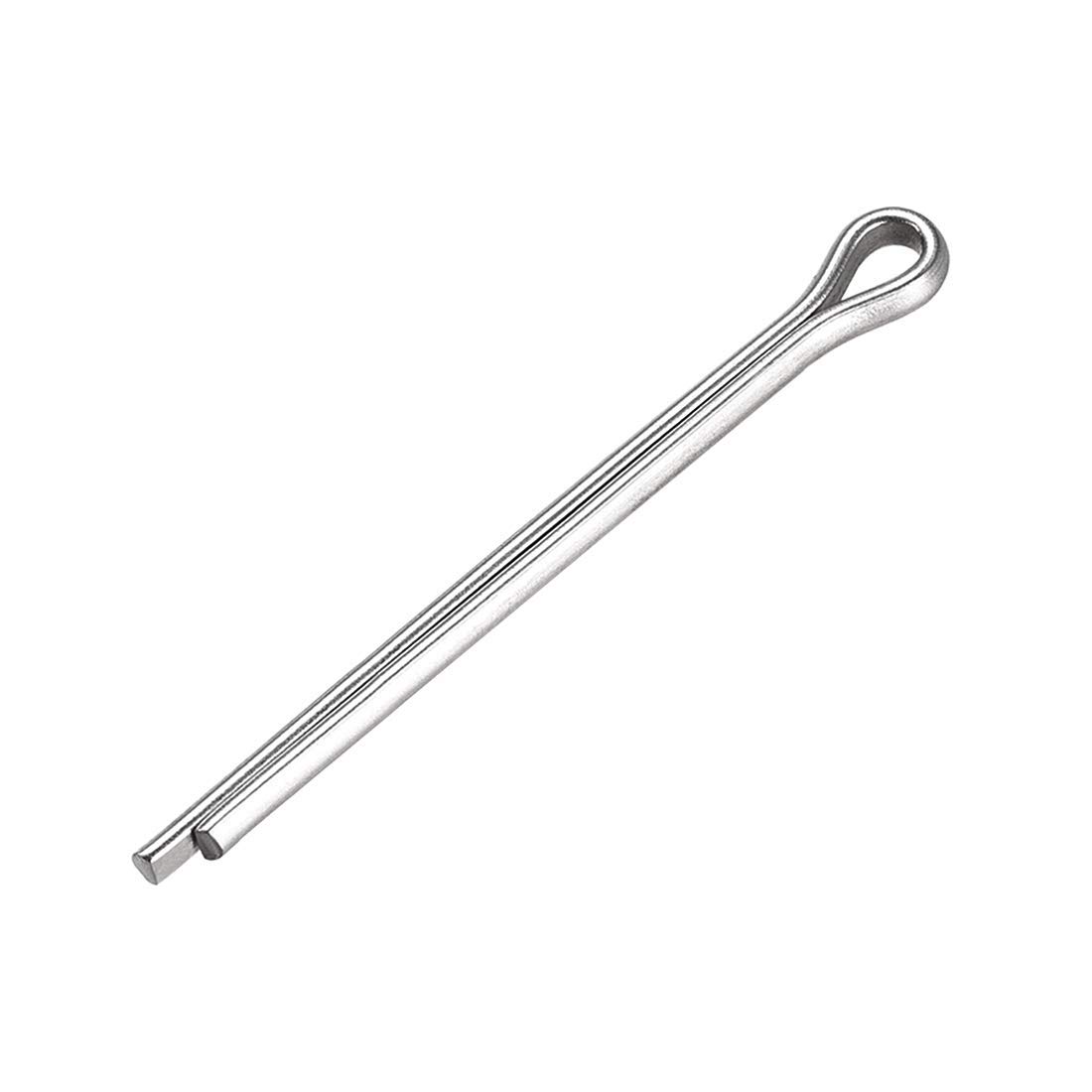 XYWHPGV Coppiglia divisa - 4 mm x 50 mm in acciaio inossidabile 304 a 2 punte con chiusura a clip tono argento 15 pezzi(1ec4c 7a8e6 8c8e1 407b4 252ca 526d4