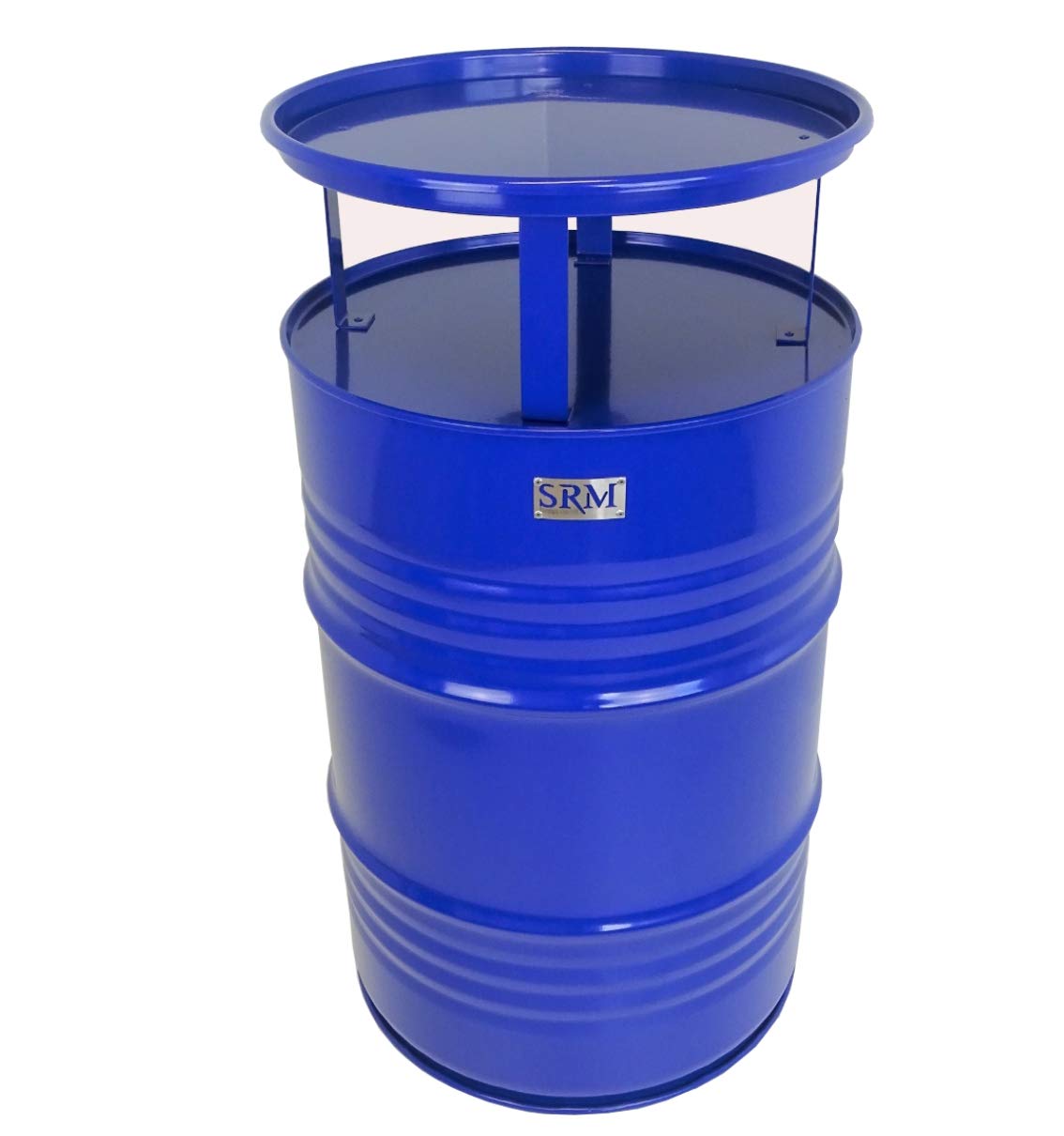 Fassmöbel Stehtisch Bistrotisch Tisch Design Partytisch Blau Ø 57cm Höhe 108cm / Glatter Glanz - Pflegeleichte Oberfläche