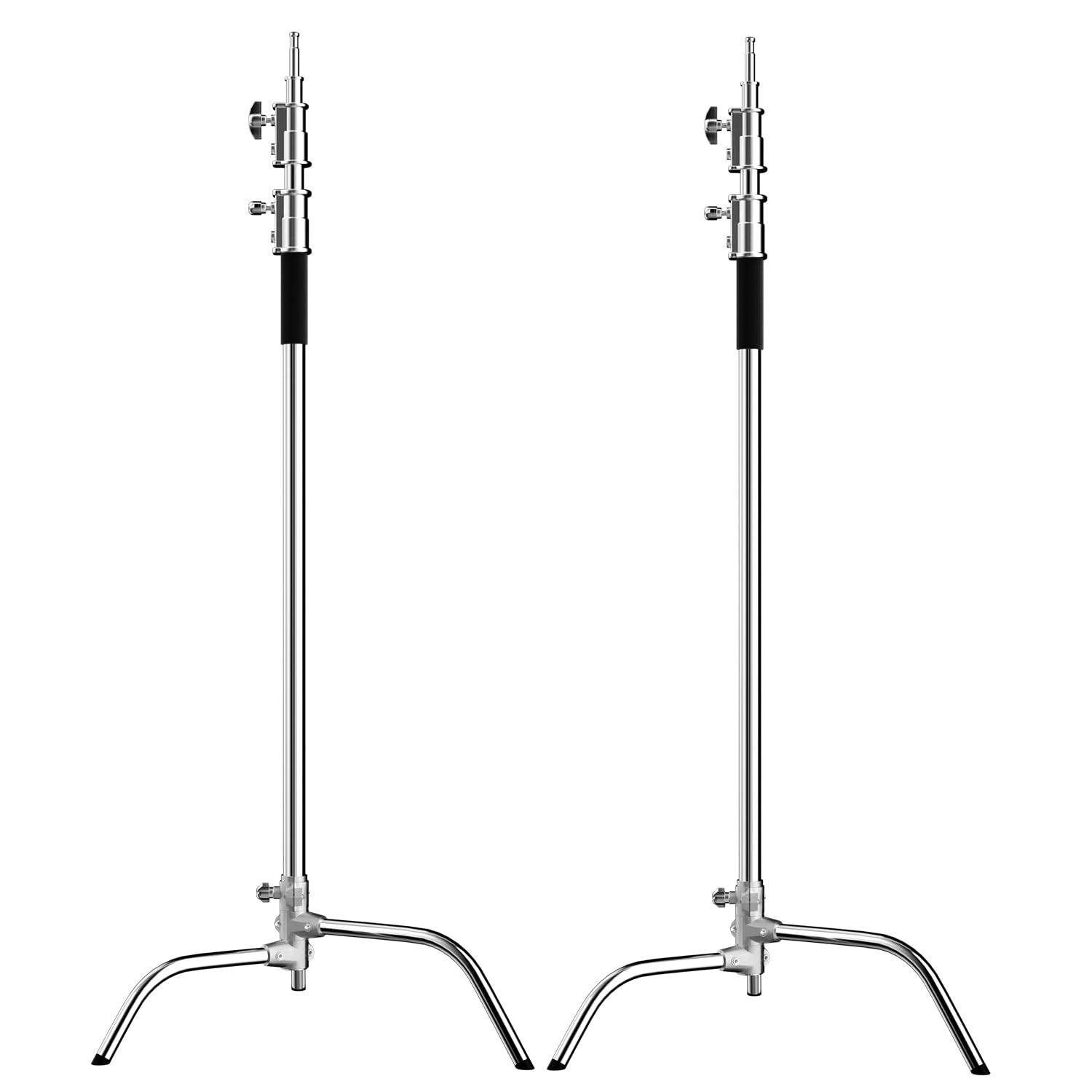 Photography C Stand: 100% Stainless Steel - Takerers BS13 Heavy Duty Max Height 10.5ft/131inch Light Stands (2 Pack)