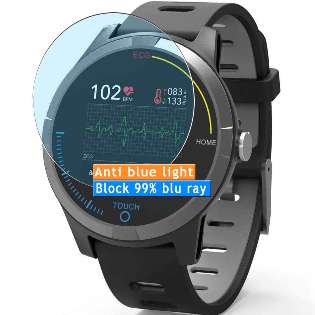 Vaxson3-Pack Anti Blue Light Screen Protector, compatible with PRIXTON SWB28 1.3" Smart Watch smartwatch, TPU Guard Film Protectors Sticker [NOT Tempered Glass] New