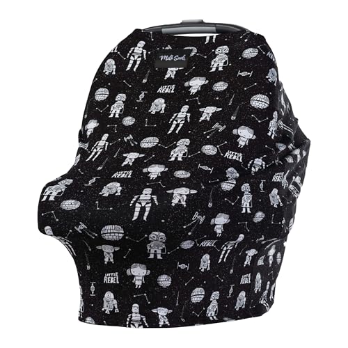 Image of Milk Snob Original Star Wars 5-in-1 Cover, Little Rebel, Added Privacy for Breastfeeding, Baby Car Seat, Carrier, Stroller, High Chair, Shopping Cart, Lounger Canopy - Newborn Essentials, Nursing Top