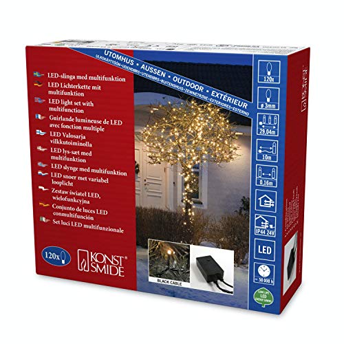 Konstsmide Micro LED Lichterkette, mit Multifunktion, 120...
