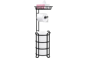 Free Standing Floor Stand Toilet Paper Holder with Shelf