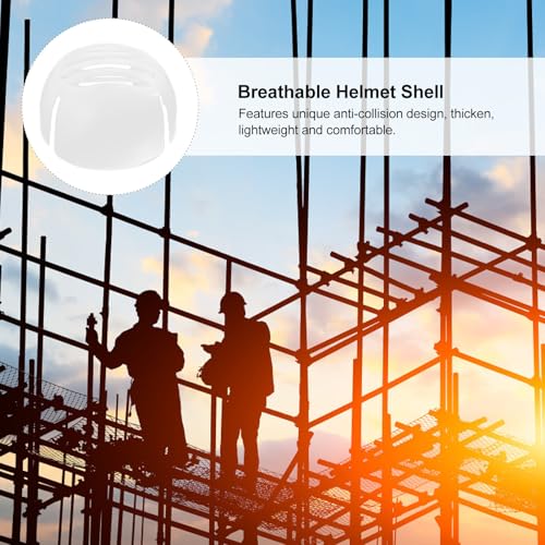 Casco de seguridad industrial blanco resistente y transpirable 4