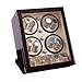 HAOYANG-boîte de montre 4 + 13 Watch Winder pour les montres automatiques Afficher 5 modes Stockage en bois Gloss Montre Bracelet Winder Rotateur Moteur silencieux de Deluxe avec tiroir avec serrure /