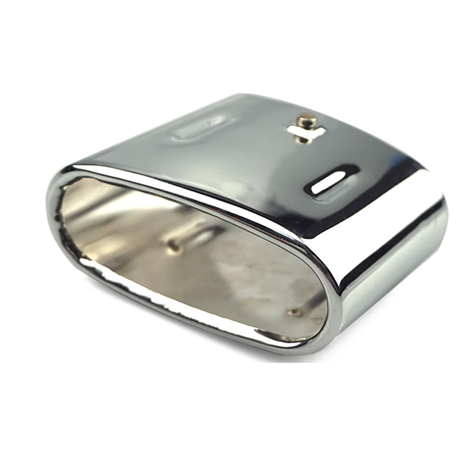 Tubo Di Scarico Auto Per BMW Z3 1.8 1.9 Per Cabrio Terminale Scarico Trim 53x113mm / 90mm 18129416186 Punta Tubo Scappamento Suggerimenti Scarico Con Parte OEM Adatta(Chrome)
