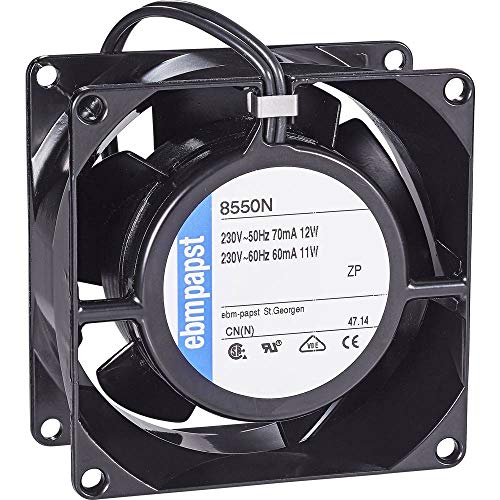 ebm-papst 8550 N - Ventilador de PC (Universal, Ventilador, 2700 RPM, 30 dB, 50 m³/h, Negro)