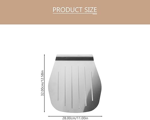 Miniatura 3 de Kichvoe Levantador de tartas Pizza Peel Cake Pizza Transfer Tray Acero inoxidable Pastelería Herramienta para hornear Cortador de masa Herramienta