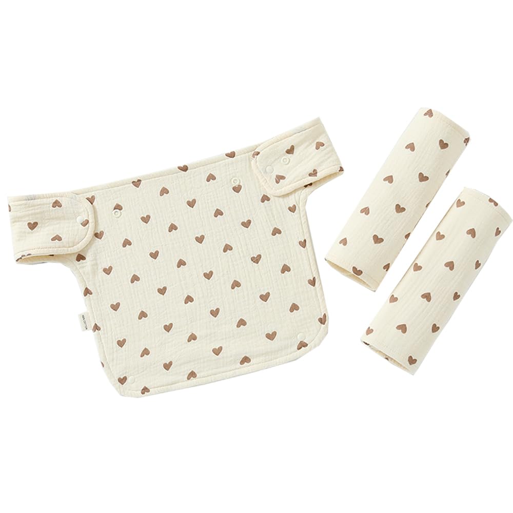 Oaygat 3 Pcs Baby Waist Stool Drool Bib Newborn Infants Teething Soft Cotton Newborn Teething Saliva Towel Saliva Towel Feeding Burp Cloths Baby Bib Waist Stool Carrier Protective Cover Pad