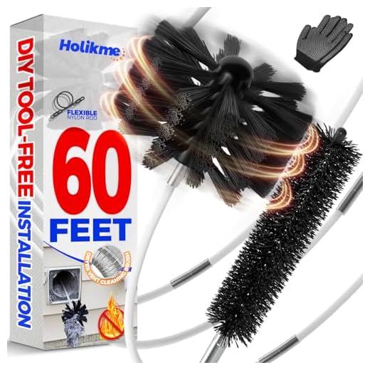 Holikme 60 Feet Dryer Vent Cleaner Kit
