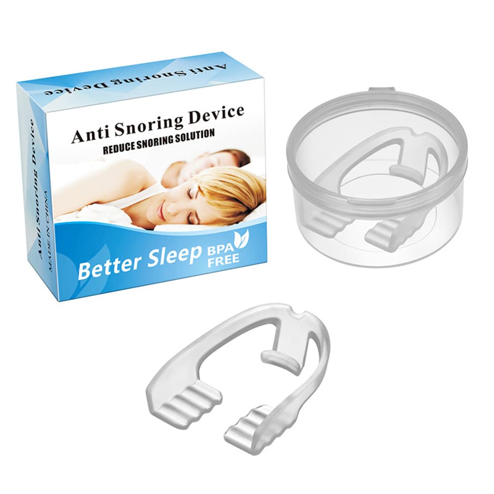 Wowobjects® Mou Guards for Tee Grinding Dental Night Protector for Bruxism Clenching Snoring Sleep Aid Mou Tray wi Box-