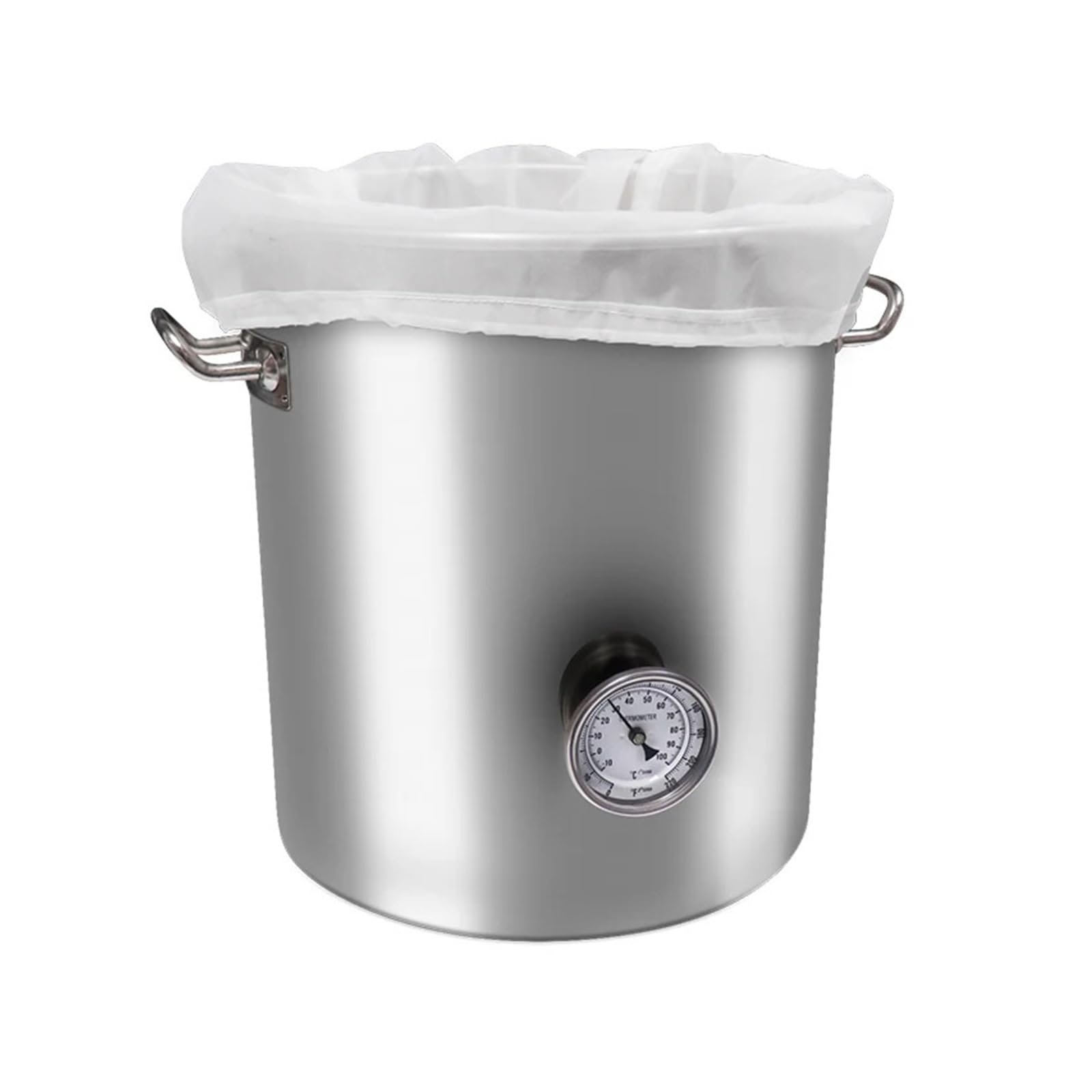 Home brewing Sacchetto filtrante for birra da 120 maglie con coulisse, cilindro filtrante for birra, vino, birra fatta in casa, riutilizzabile, filtro a maglie fini in nylon Accessori per il vino(23x4