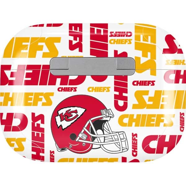 Skinit Decal Audio Skin Compatible with AirPods Pro 2nd Gen - Officially Licensed NFL Kansas City Chiefs White Blast Design