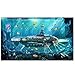 Produktbild Benutzerdefinierte 3D-Tapete Wandbild U-Boot Unterwasserwelt Hintergrund Wanddekoration Malerei Wohnzimmer Schlafzimmer Tapete Wandbild-280x200cm (110 * 78inch)
