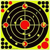 LikeLety 10 Pack 12x12 Inch Splatter Adhesive Targets Stickers for Outdoor Indoor Shooting Practice