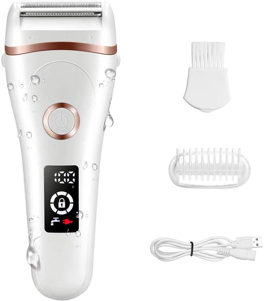 TOUARETAILS 3 in 1 Electric Body Razor For Women -Women Shaver Bikini Trimmer Body Hair Removal Epilator for Legs and Underarms Rechargeable Wet and Dry Painless Cordless with LED Light- White (B08ZY44ZDB) Amazon Price History, Amazon Price Tracker