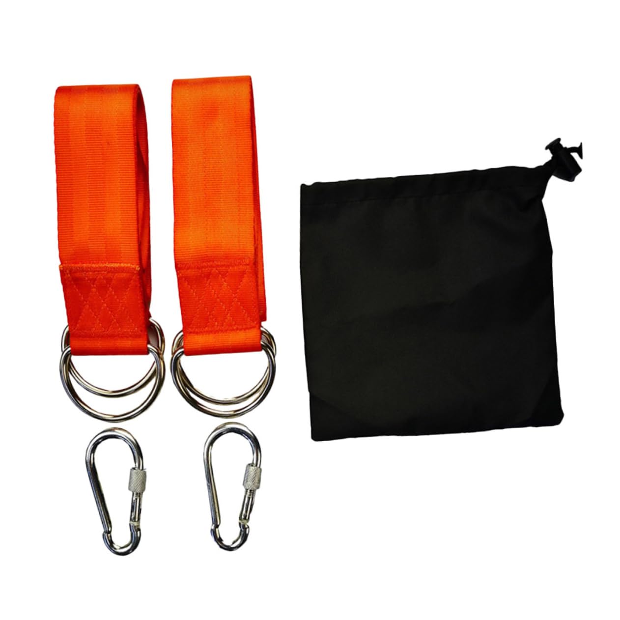 Sosoport Outdoor Swing Strap 1set Carabiner Tree Hanging Straps Tree Swing Strap Hammock Straps for Tree Hammock Tree Straps Polyester Hammock Straps Hardware Outdoor