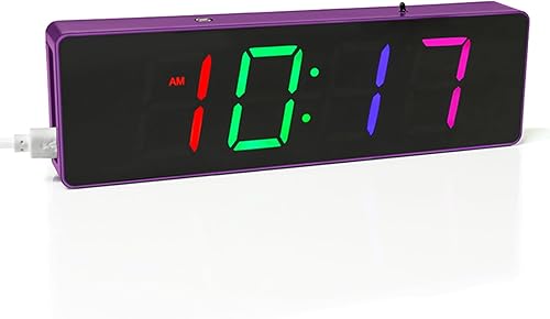 GeekLJT Kit de soldadura de reloj RGB para bricolaje, colorido kit de reloj digital de 4 dígitos, proyecto de soldadura de bricolaje, kit de reloj