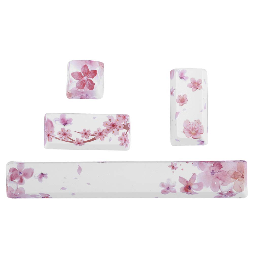 Bewinner1 DIY Keycaps, PTB PC Gaming Mechanical Keyboard Space Keycap ESC Keycap Enter Keycap Numpad Enter Keycap, Universal Computer Keyboards Cap Landscape Painting