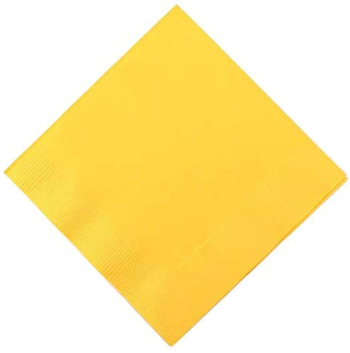 Sunshine Yellow 3-Ply Beverage Napkins | Pack of 20 | Party Supply
