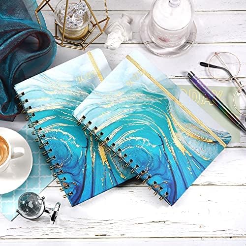 2023 Planner - 3-Tier Down Weekly & Monthly Planner Notepad, 9'' x 5'', JAN 2023 - DEC 2023, Appointment Book, 60 Minutes Intervals, Monthly Tabs, Faux Soft Leather, Spiral Bound, Julian Dates, Holidays