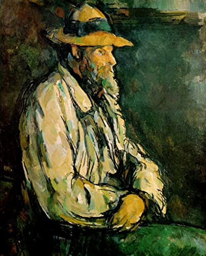 Tableaux Graffiti Cézanne Portrait de Vallier assis Impression Moderne Poster 60x90cm