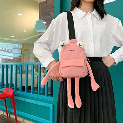 Image of Frog Crossbody Handbags For Women Men Cute Shoulder Bag Nylon Sling Chest Bag Casual Travel Hiking Daypack