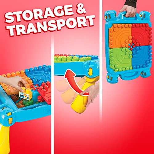 Image of Mega Bloks Discover 'n Build Activity Table Blocks for Toddlers 1-3 with 44 Pieces
