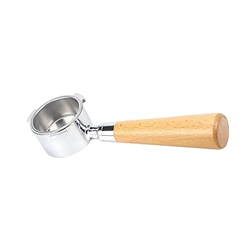 51mm Coffee Bottomless Portlter with Filter Basket & Wooden Handle Replaent for Delonghi EC680 EC685 Coffee Machine Tool Reusable Alloy Filters Coffee Extraction Accessories FANGKAI