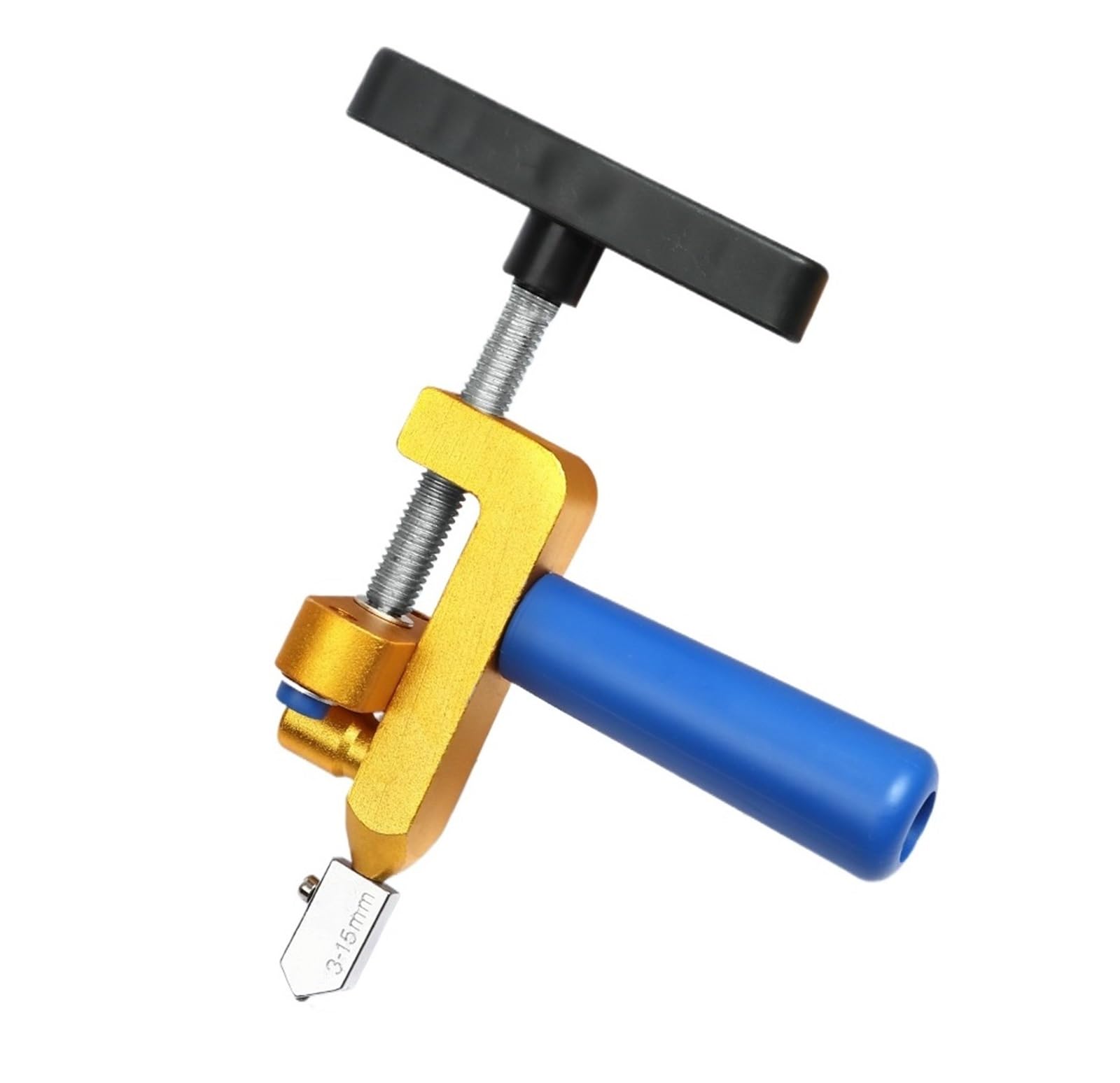 Tile Cutters, 2 in 1 Glass Ceramic Tile Cutter Opener Breaker Pliers Wheel Diamond Roller Cutting Manual with Knife Hand Tools for Cutting and Grinding(Gold)