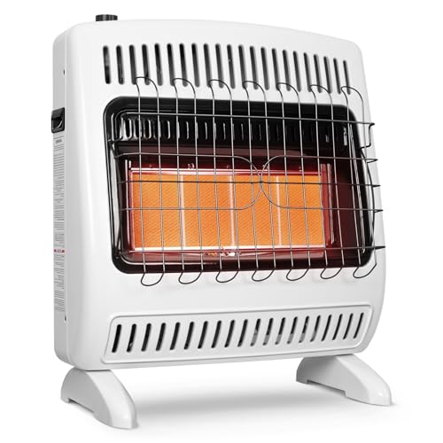 BILT HARD 30000 BTU Infrared Radiant Space Propane Heater with Thermostat Control, Vent Free Propane Wall Heater with Wall Mount and Base Feet for Indoor Use, Heats Up to 1300 Sq. Ft.