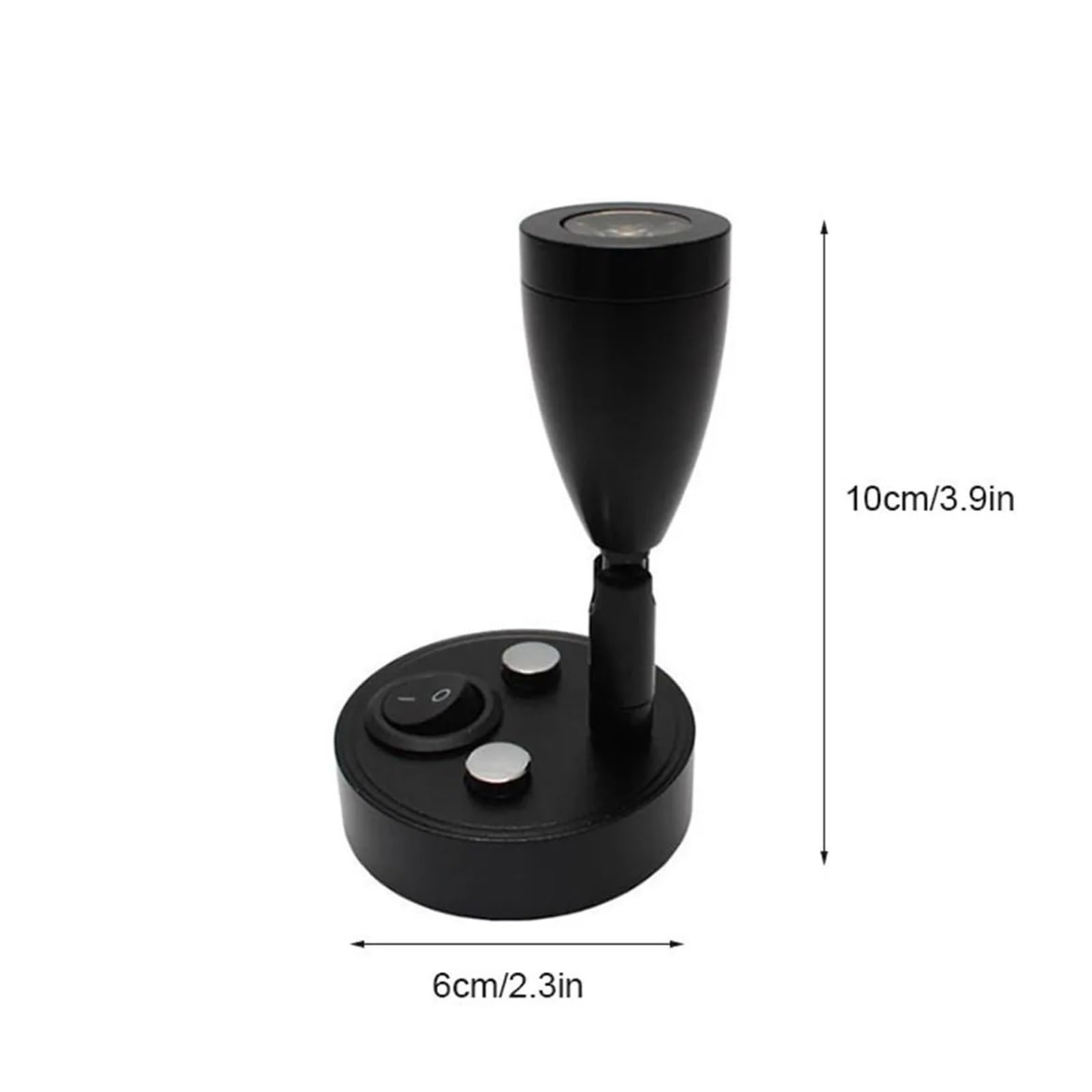 2 Szt. Czarno-srebrne Oświetlenie LED DC12V Do Wnętrza Kampera, 3W, Oświetlenie Nocne, Przełącznik Kanapy, Lampa Punktowa Do Łodzi I Jachtu(Black 4000K)