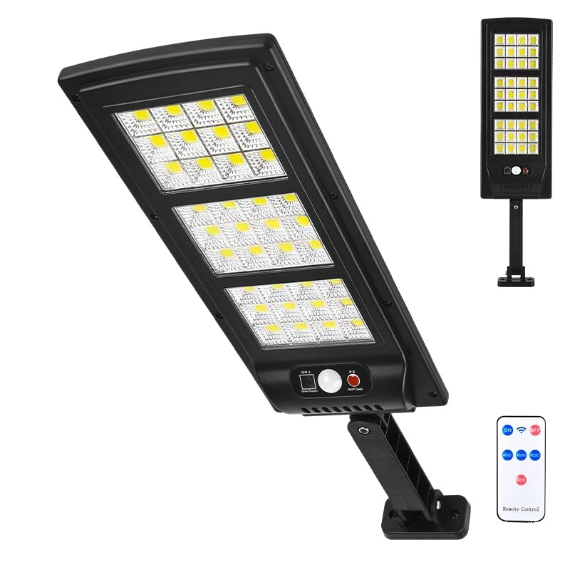 Luminária Solar LED 300W com 180 LEDs COB, Refletor Externo com S...