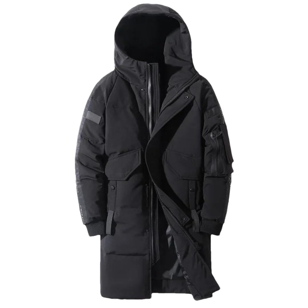 Vogrtcc Piumino Da Uomo Con Cappuccio Lungo E Parka
