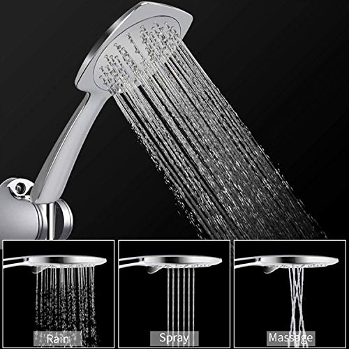 Entweg - 3 Configurações de pulverização Cabeça de chuveiro Poupança de água Chuveiro de mão de alta