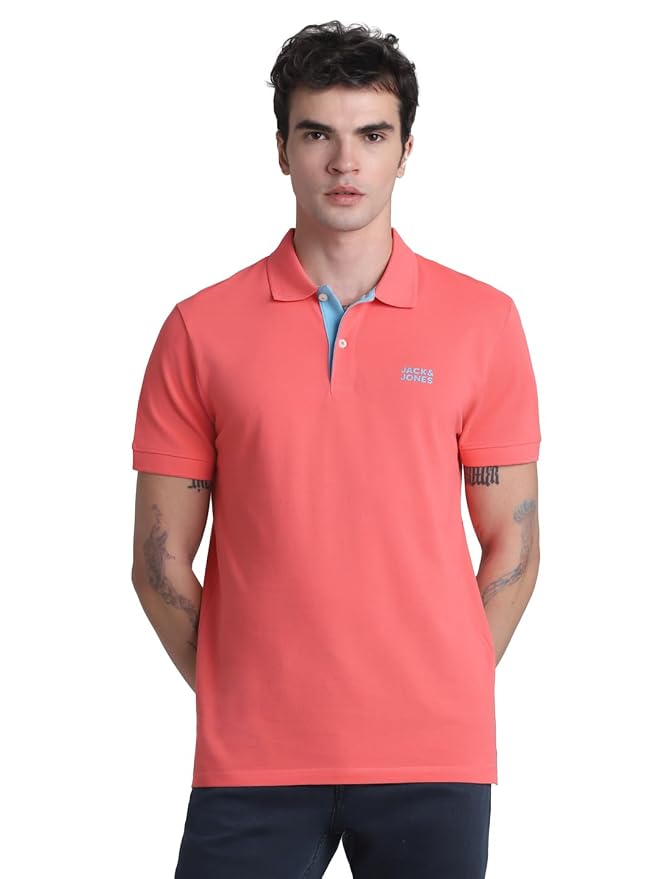Jack & Jones Mens Cotton Slim Fit Polo