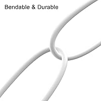 Vista 8 de Cable de extensión de alimentación CC de 33 pies de 0.053 in x 0.138 in, compatible con cable adaptador de CC de 5 V para cámara de seguridad CCTV