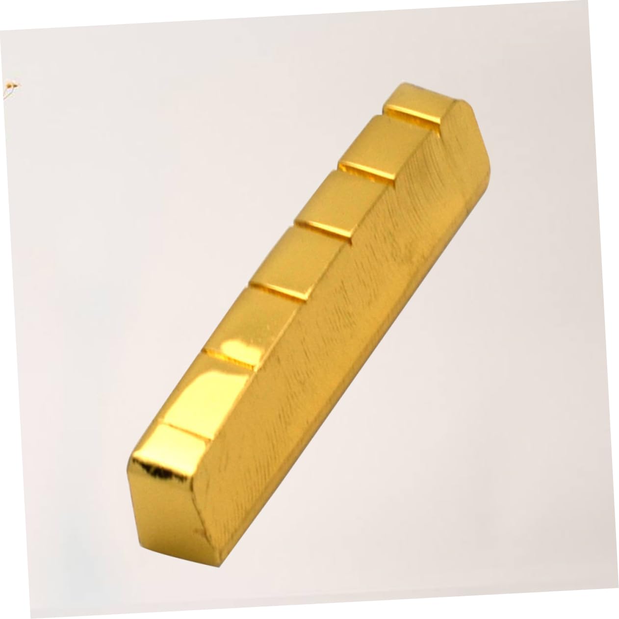 Wakauto Acoustic Bridge Pins Guitar Fret Nut Brass Nut for Guitar Bridge Saddle Replacement