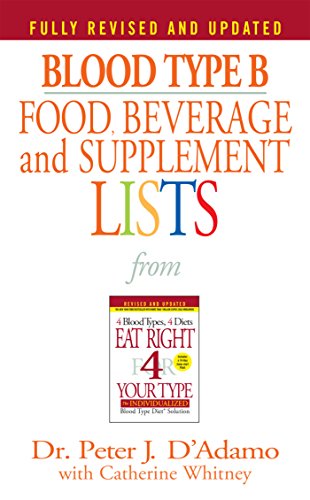 Blood Type B Food, Beverage and Supplement Lists (Eat Right